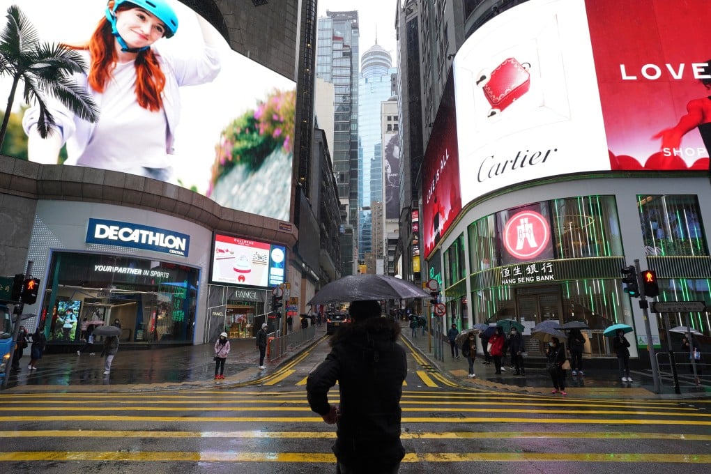 Quiet in Central under the fifth wave of coronavirus outbreak on 21 February 2022. Photo: Sam Tsang