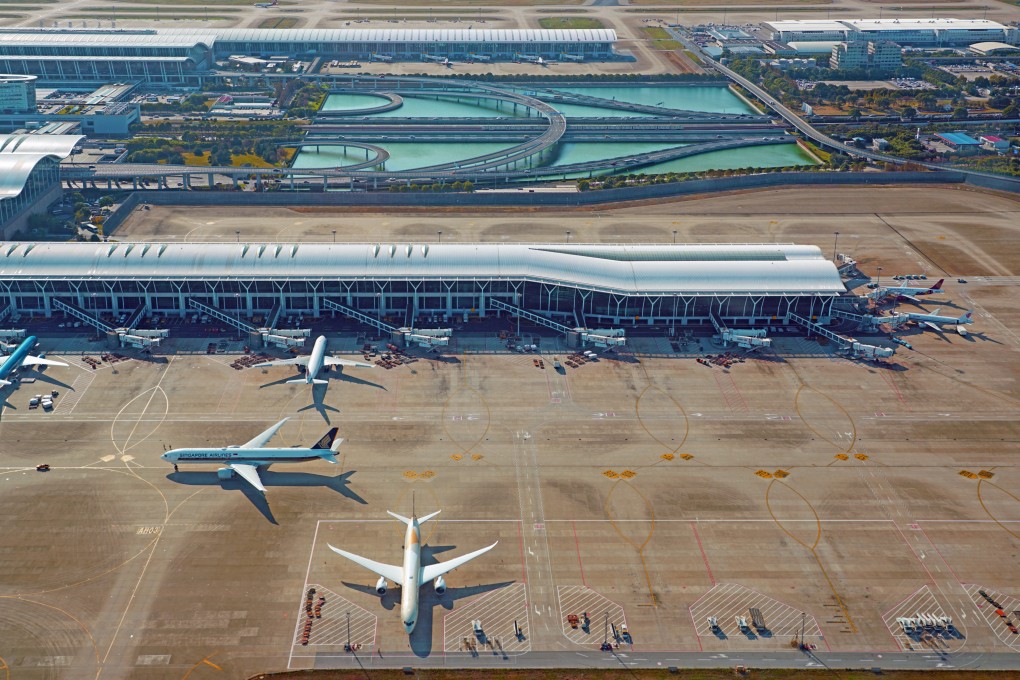 View of the Shanghai Pudong International Airport, a hub for China Eastern and Air China. Photo: Shutterstock