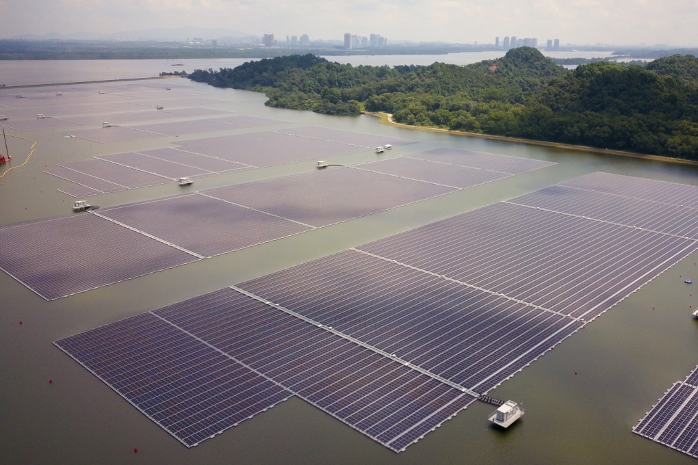 A floating solar farm in Singapore. Photo: Handout