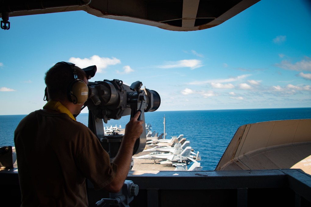 A photo from January 10 showing the Sulu Sea from the US Seventh Fleet’s USS Carl Vinson, as it conducts daily operations. Photo: Twitter