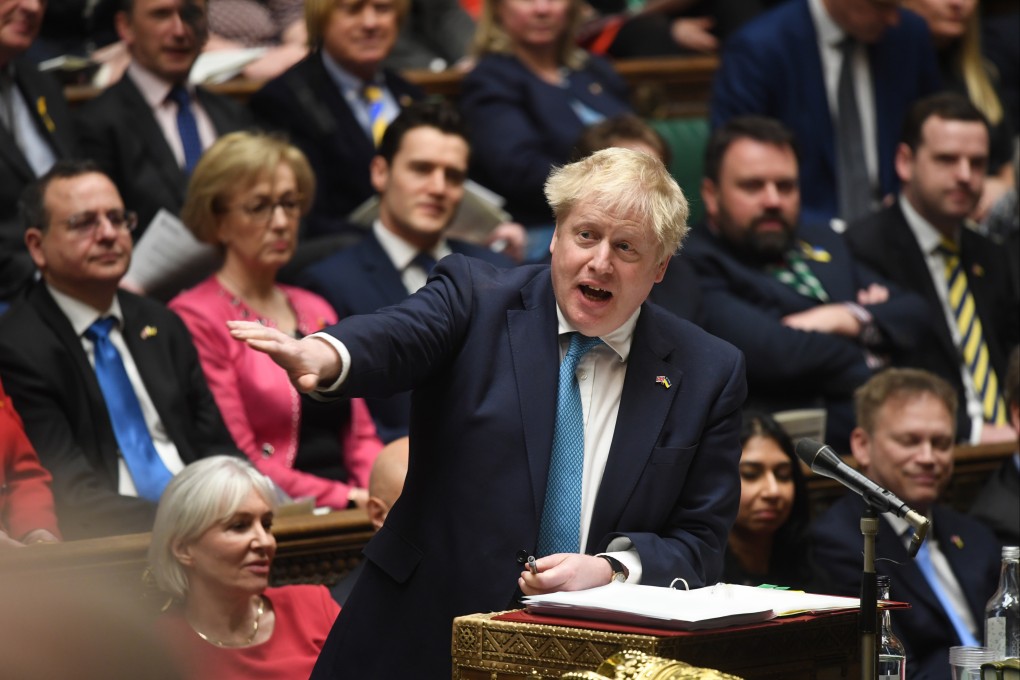 UK Prime Minister Boris Johnson during Prime Minister’s Questions in the House of Commons, London, last week. Photo: dpa -