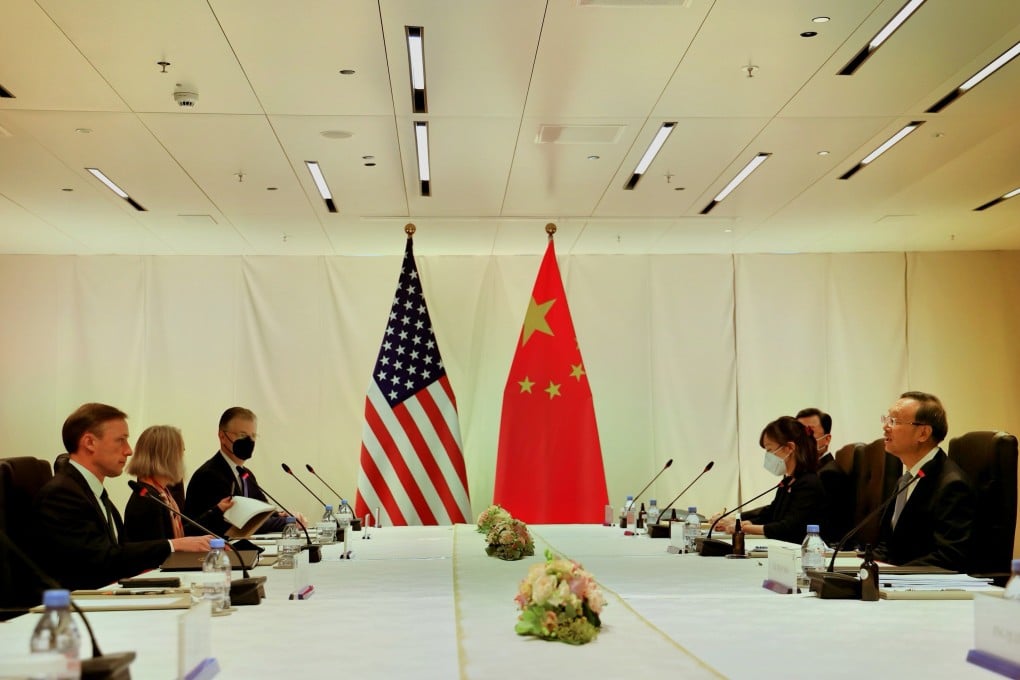 China’s foreign policy chief, Yang Jiechi, meeting US National Security Advisor Jake Sullivan in 2021. Photo: Xinhua