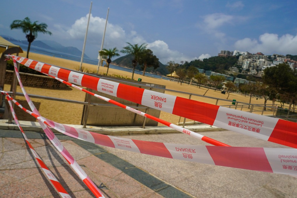 The government has banned all access to public beaches. Photo: Felix Wong