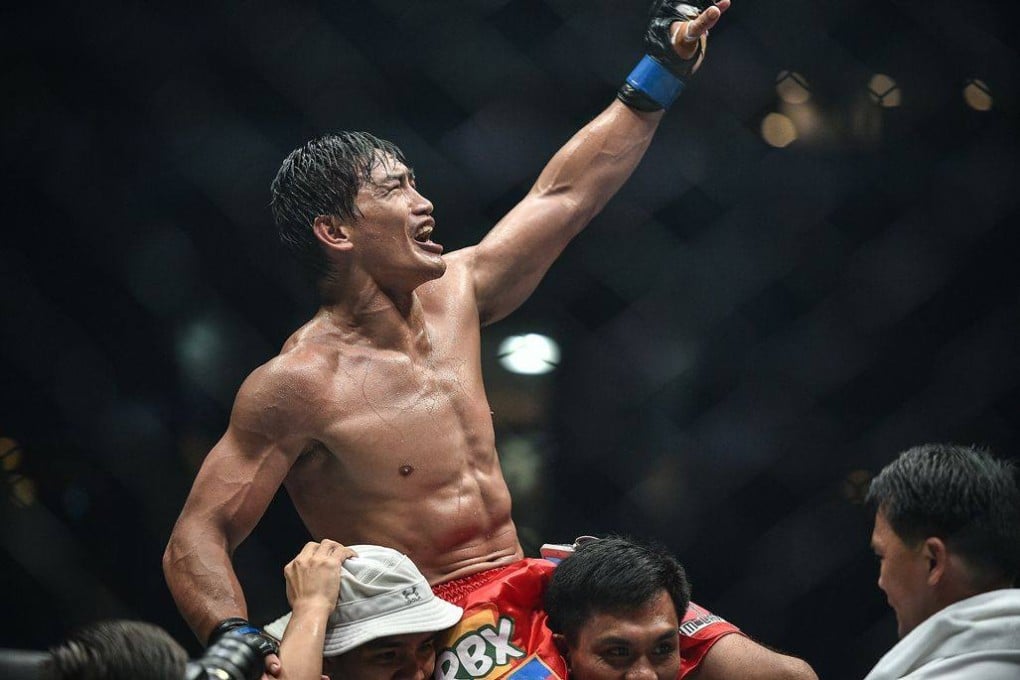 Eduard Folayang celebrates a victory. Photo: ONE Championship.