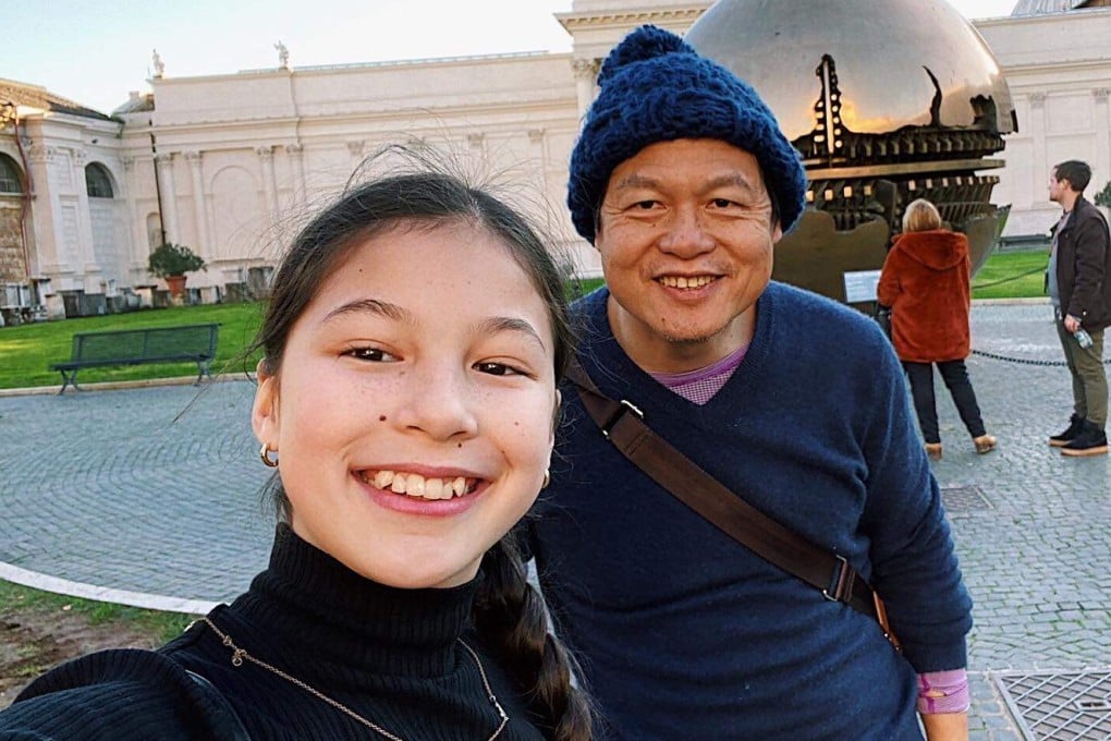 US Olympic figure skater Alysa Liu and her father Arthur Liu. Photo: Handout