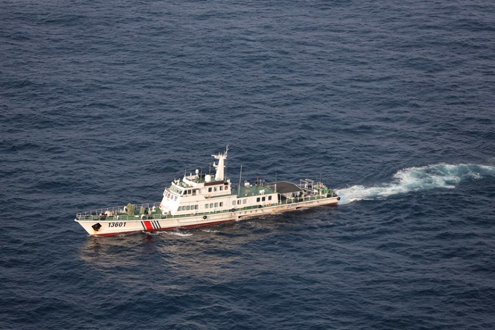 A China coastguard ship cruising near Japan’s territorial waters. Photo: EPA