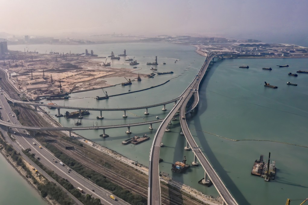 Aerial shot of a site on Lantau earmarked for public housing, seen on November 26, 2020. Photo: Sam Tsang