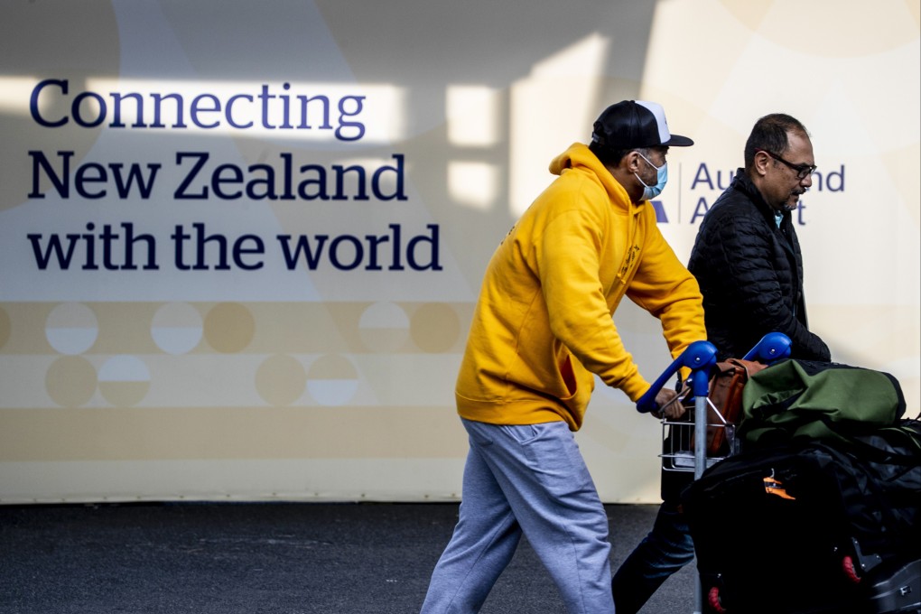 Passengers arriving at Auckland’s International Airport in New Zealand. Most tourists will now be allowed into the country from May as it continues to ease coronavirus restrictions. Photo: via AP