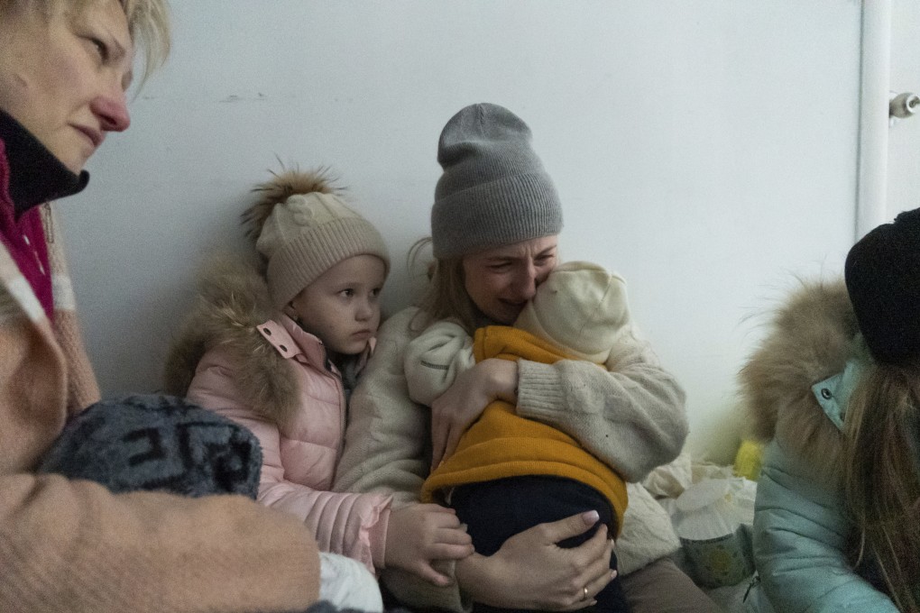 A woman whose husband was killed by Russian shelling cries in a hospital in Mariupol, Ukraine, earlier this month. Photo: AP