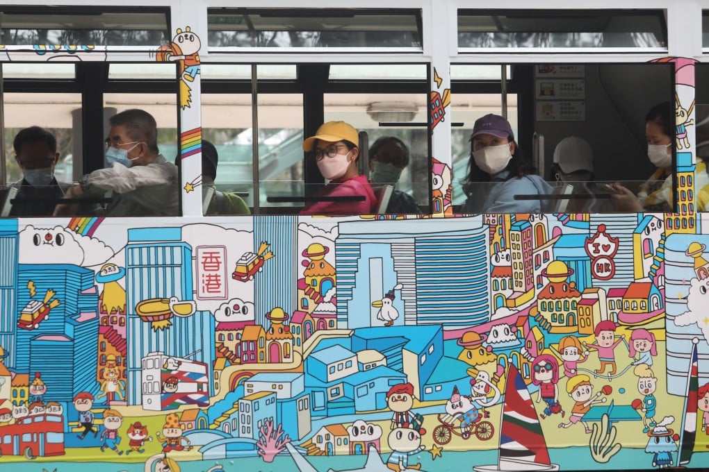 Residents take a tram ride in Hong Kong. Photo: Jelly Tse