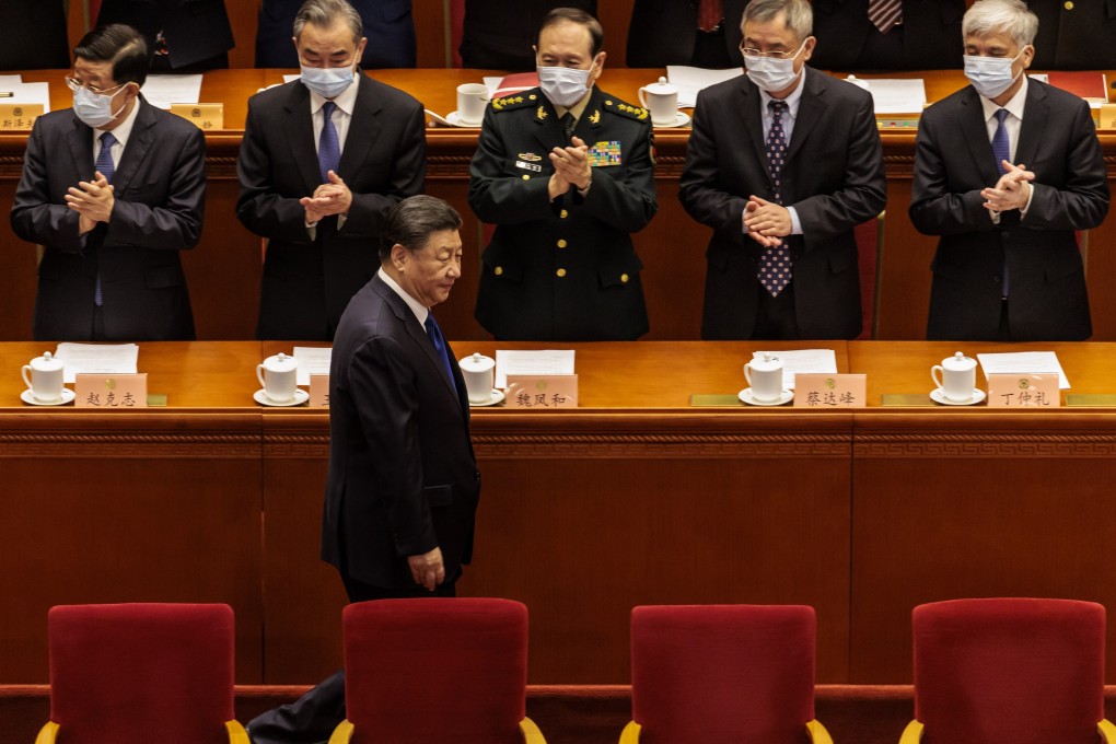 President Xi Jinping arrives for the closing session of the Chinese People’s Political Consultative Conference in Beijing on March 10. Photo: EPA-EFE
