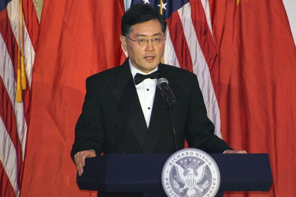 Chinese ambassador to the United States, Qin Gang. Photo: Kyodo
