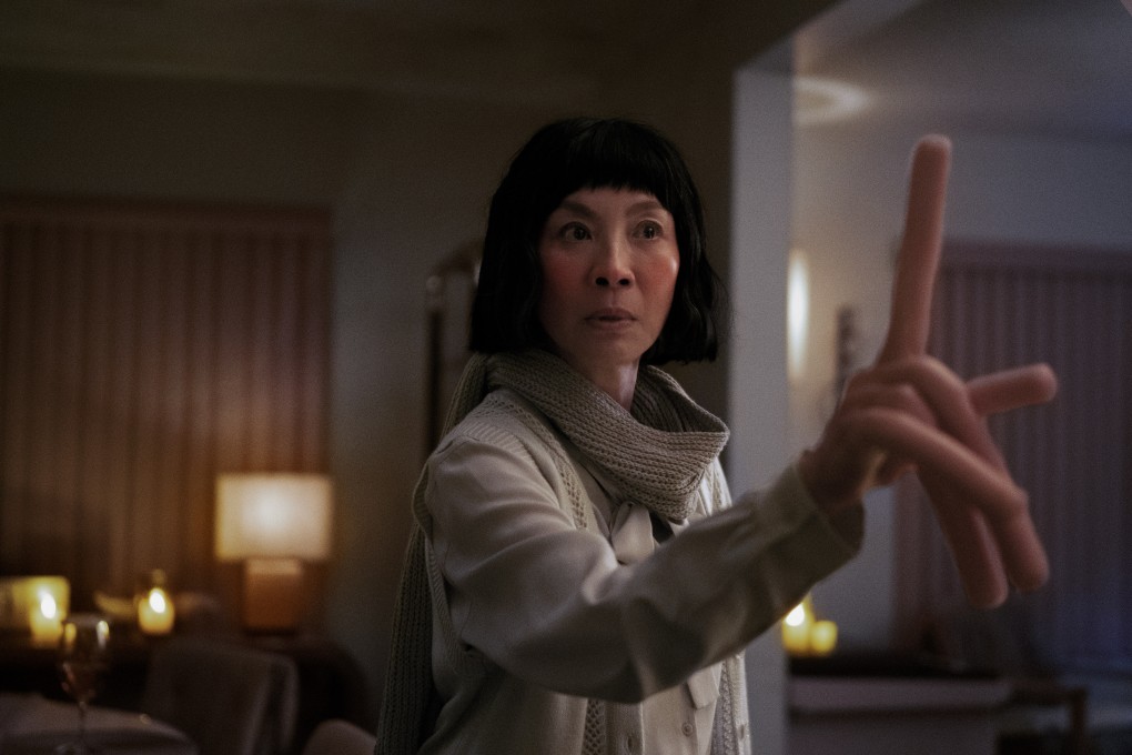 Michelle Yeoh in a still from Everything Everywhere All at Once, a sci-fi comedy by Daniel Scheinert and Daniel Kwan.