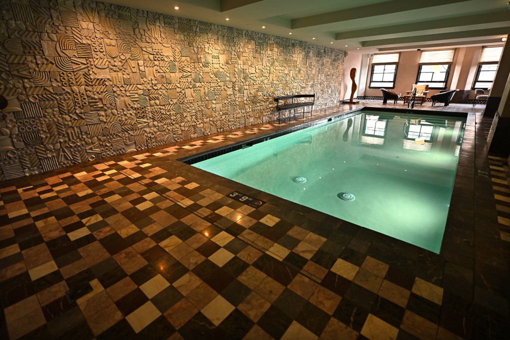 A giant swimming pool inside the Pool Suite at the Proper Hotel in downtown Los Angeles. Photo: Wally Skalij/Los Angeles Times/TNS