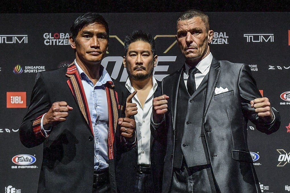 John Wayne Parr (right) and Eduard Folayang (left) face off ahead of their clash at ONE X. Photos: ONE Championship