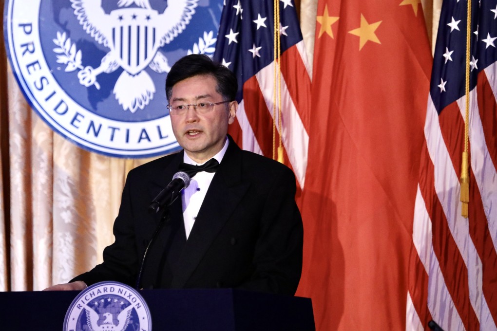 Qin Gang, China’s ambassador to the US, said military conflict was “in the interests of no one in the world”. Photo: Xinhua