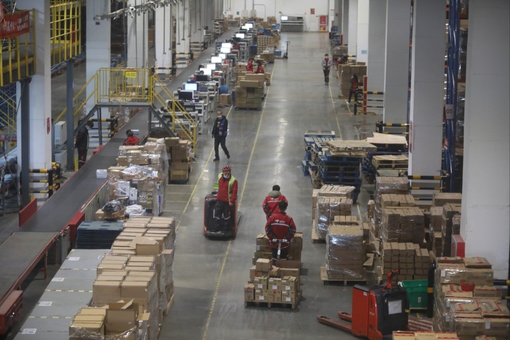 JD’s Beijing Asia No. 1, one of the 38 Asia No. 1 intelligent logistics parks nationwide, in Beijing on November 9, 2021, ahead of the Singles’ Day online shopping festival. Photo: Simon Song