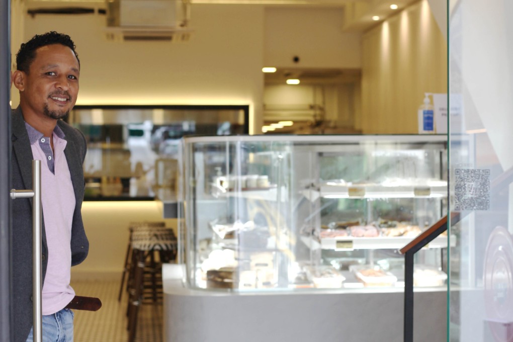 Ken Kuguru, co-founder of Love Handle, at the plant-based butcher and dine-in deli on Ann Siang Hill, in Singapore’s Chinatown. The establishment offers a range of plant-based meats both in semi-prepared “raw” form to take home and cook, and in dishes. Photo: Angela Jelita