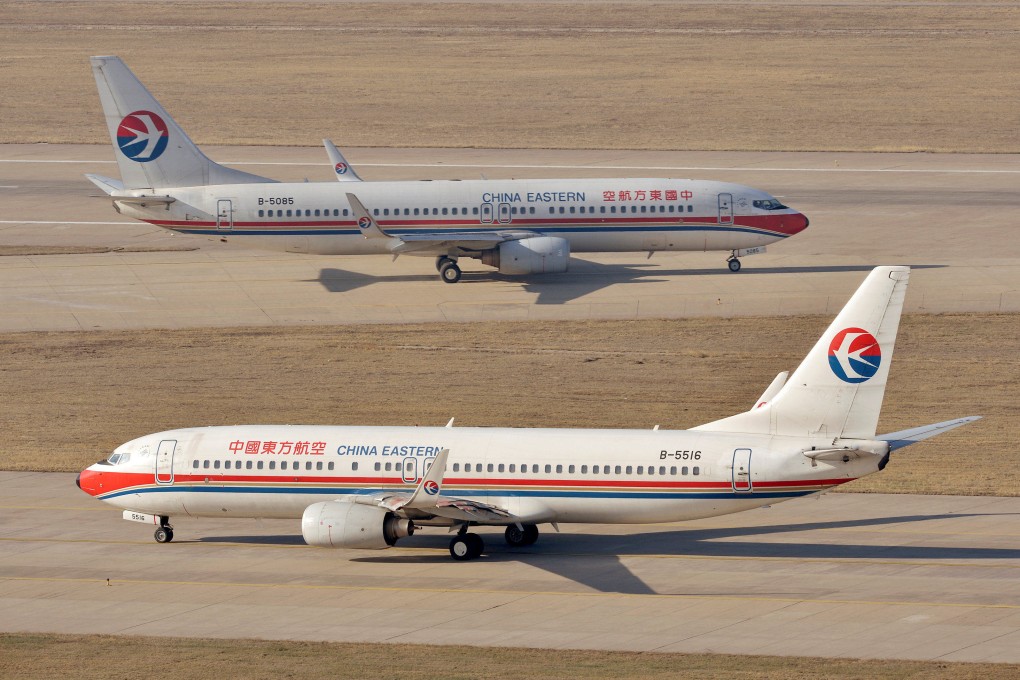 China Eastern Airlines flight MU5735, which crashed in the Guangxi autonomous region on Monday, was a Boeing 737-800, which is an older version of the 737 MAX. Photo: Reuters