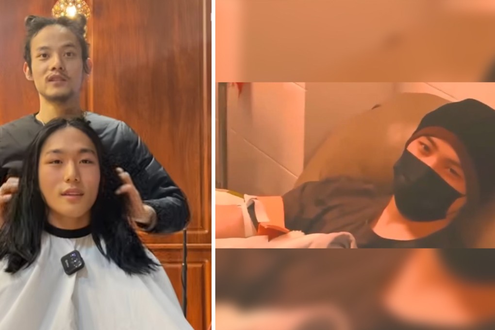 Tang Yazhu is an example for onlookers for his donation of hair and blood. Photo: Handout