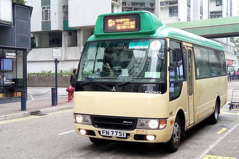 Hong Kong’s green minibuses released real-time arrival times, seen as a benefit to the majority of residents who rely on public transport. Photo: Handout