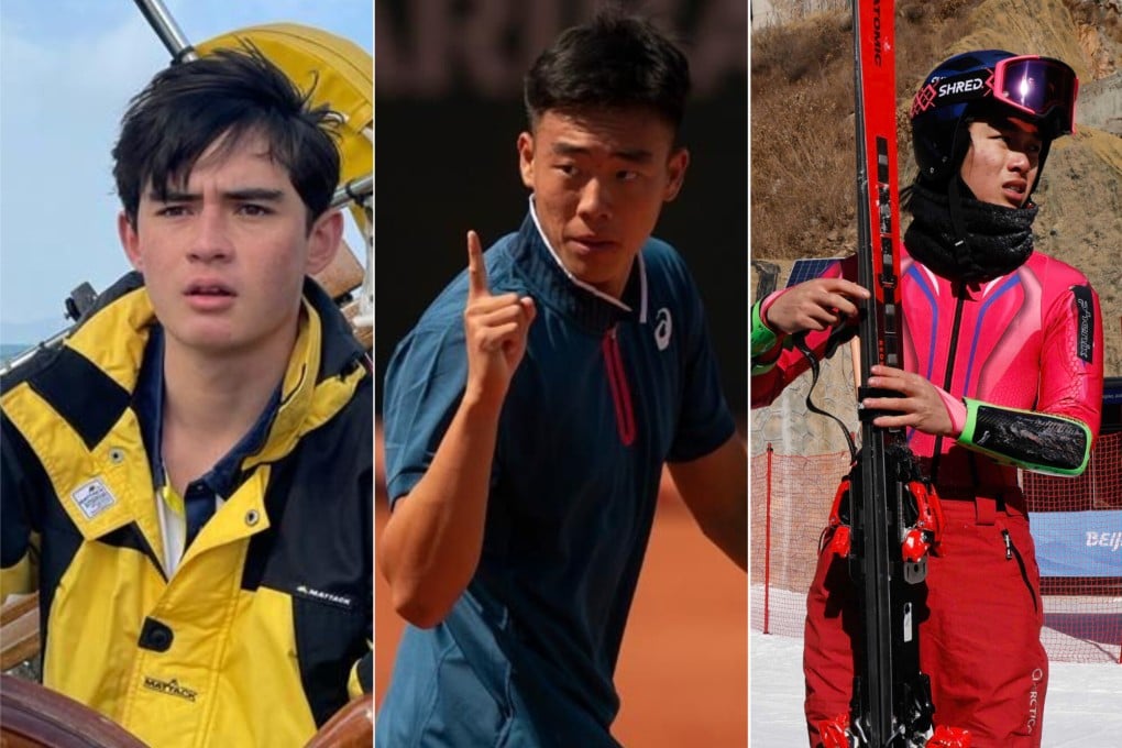 (From left) Hong Kong sailor Russell Aylsworth, tennis player Coleman Wong Chak-lam, and alpine skier Adrian Yung Hau-tsuen will study at the University of Hong Kong for its Top Athletes Direct Admission Scheme event. Photo: Handouts