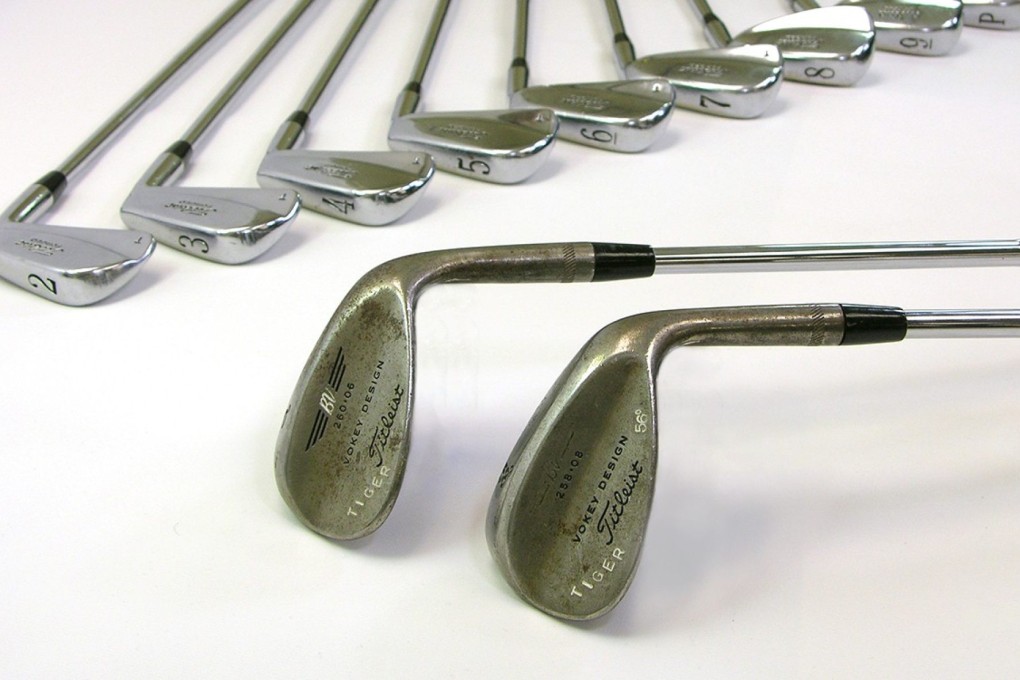 Tiger Woods' legendary 'Tiger Slam' irons and wedges are up Tiger Woods' legendary 'Tiger Slam' irons and wedges are up