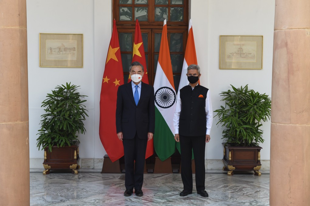 Chinese Foreign Minister Wang Yi (left) held talks with Indian External Affairs Minister Subrahmanyam Jaishankar in New Delhi on Friday. Photo: Xinhua
