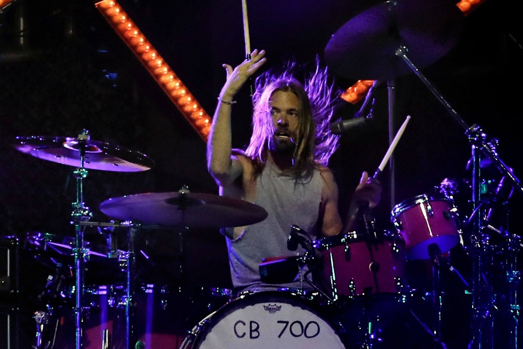 Foo Fighters’ drummer Taylor Hawkins on stage at the Lollapalooza 2022 music festival in Santiago, Chile on March 18. Photo: AFP