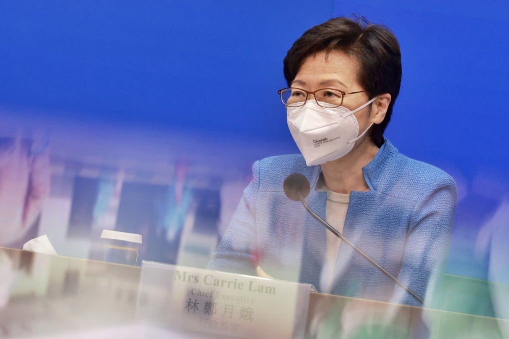 Chief Executive Carrie Lam has not indicated if she will run for the coming leadership race. Photo: Handout