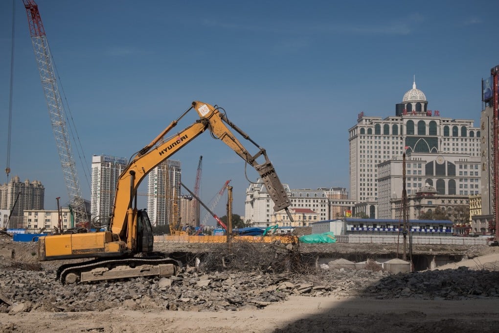A construction site in the northeastern city of Harbin. Photo: AFP