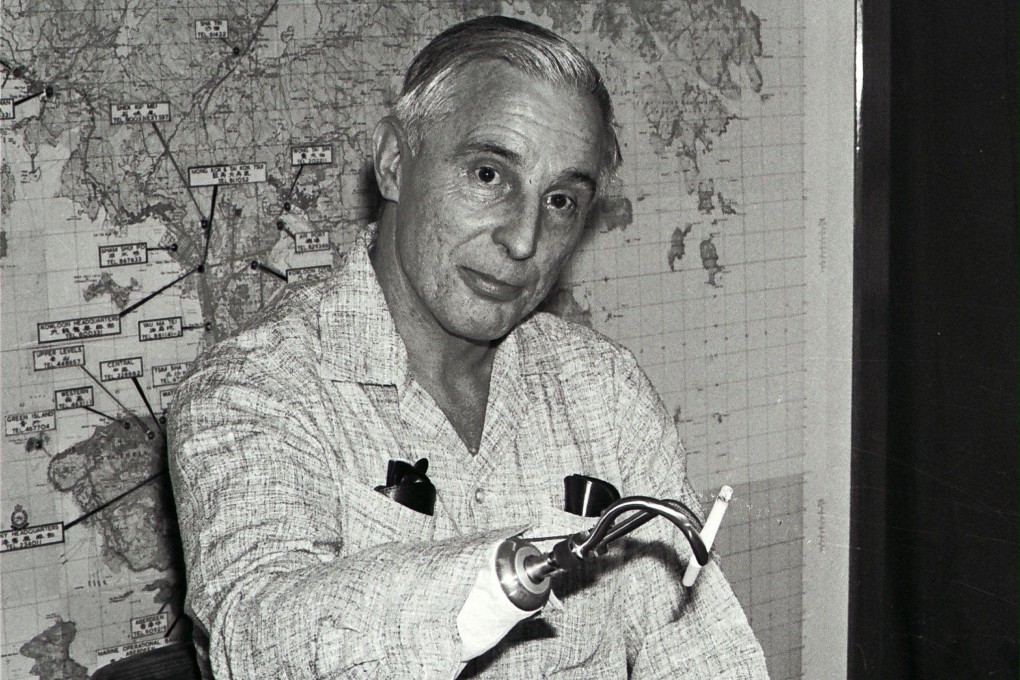 Hong Kong Police Ballistics Officer Norman “Bomber” Hill on May 17, 1971. Hill had his right hand blown off by a home-made bomb he was dismantling in March the same year.