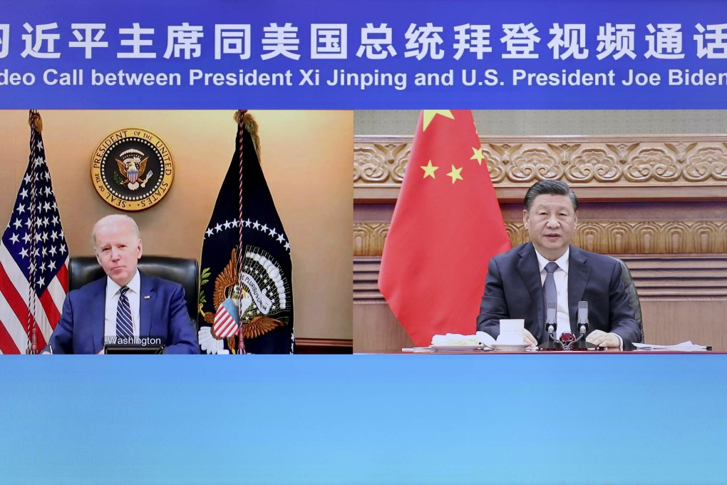 Presidents Joe Biden and Xi Jinping shared a video call in which the Ukraine crisis was discussed. Photo: Xinhua