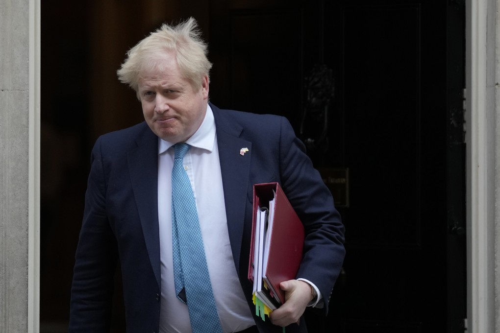 Britain’s Prime Minister Boris Johnson was not among 20 people fined by UK police for breaking Covid rules during Downing Street lockdown parties Photo: AP