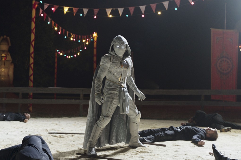 Oscar Isaac as Moon Knight in a still from the Disney+ series Moon Knight. Photo: Marvel Studios