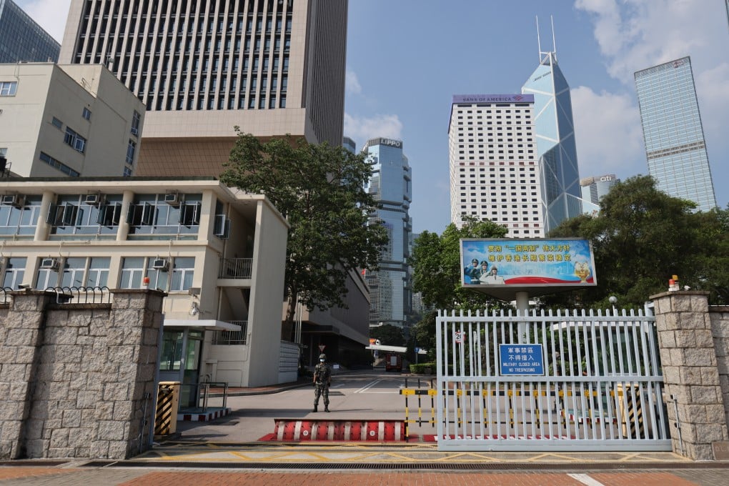 The PLA’s barracks in Central, Hong Kong. Photo: May Tse