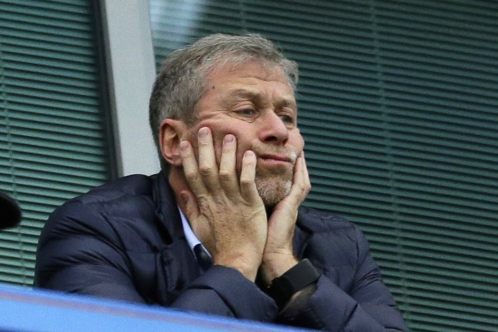 Russian billionaire Roman Abramovich sits in his box before Chelsea football club’s English Premier League soccer match against Sunderland at Stamford Bridge stadium in London in December 2015. Photo: AP