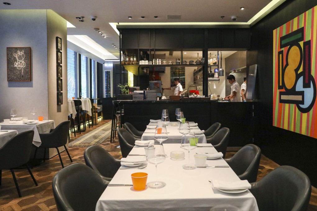 Diners at the Arcane restaurant in Central can sit and watch award-winning chef Shane Osborn and his team in action in the open kitchen. Photo: SCMP
