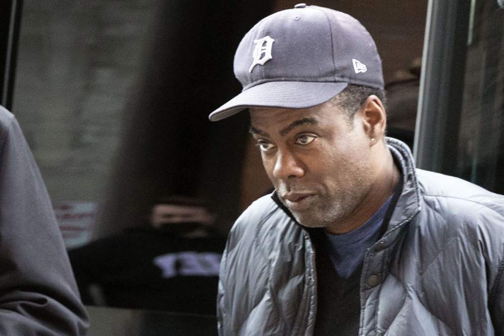 Chris Rock arrives at the Wilbur Theater for a comedy show in Boston. Photo: AP