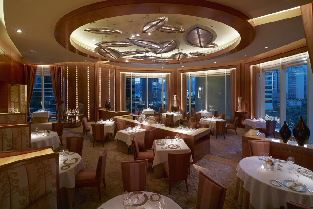 Nicholini’s boasts striking skyscraper views. Photo: Conrad Hong Kong hotel