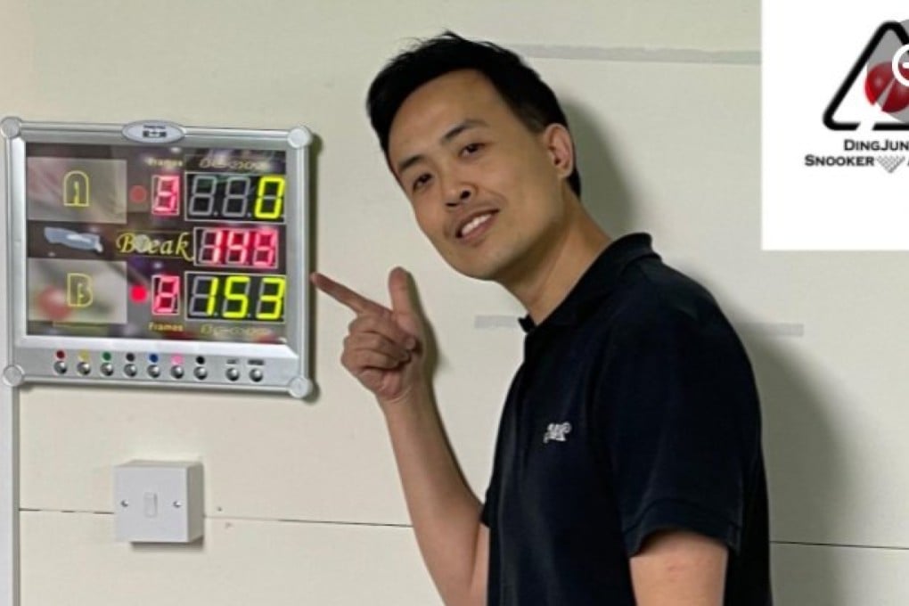 Marco Fu potted a rare 149 during a practice match in Sheffield. Photo: Ding Junhui Snooker Academy fb