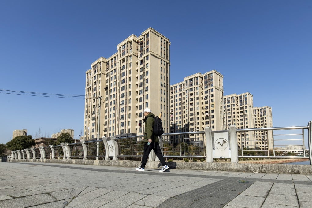 Residential buildings at a Zhenro Properties Group development in the Jinshan district of Shanghai on February 24, 2022. Photo: Bloomberg