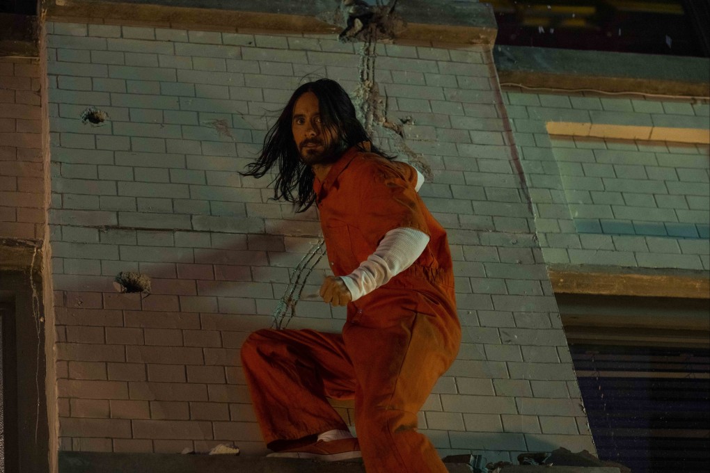 Jared Leto as Dr Michael Morbius in a still from Morbius, directed by Daniel Espinosa. Matt Smith co-stars.