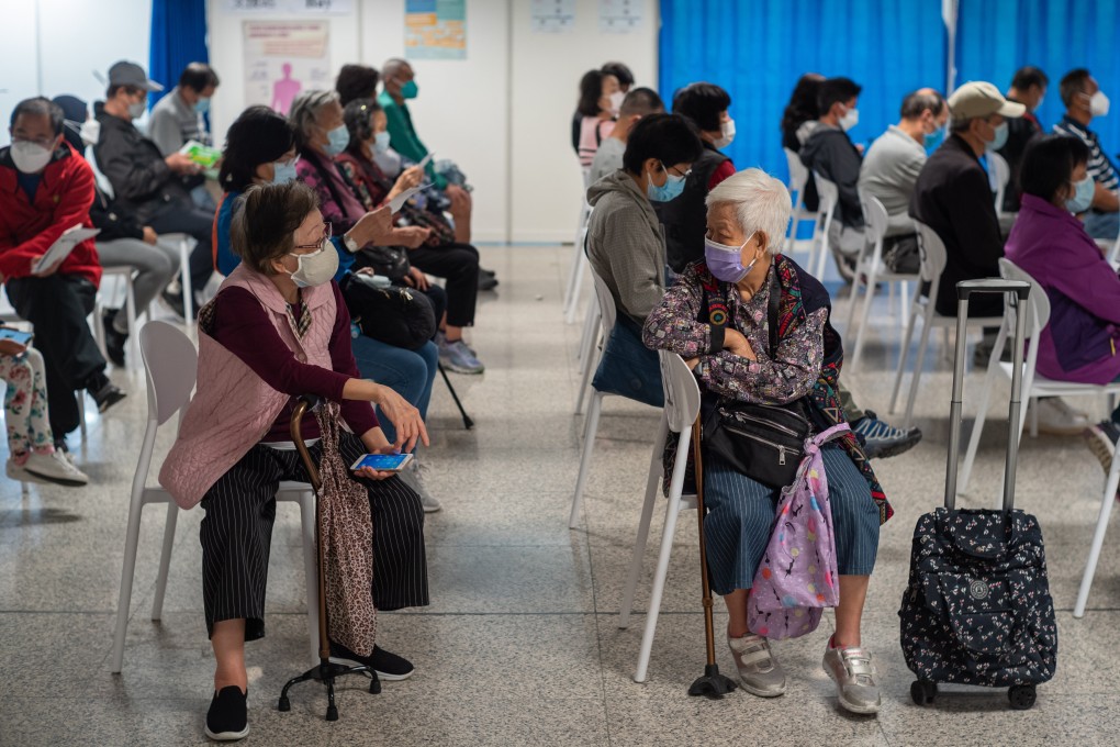 People rest after receiving the Sinovac vaccine at a vaccination centre set up in an MTR station in Hong Kong on March 11. Photo: EPA-EFE