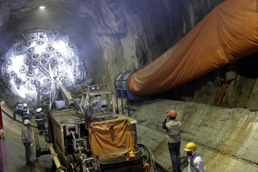 Construction of the Coca Codo Sinclair hydroelectric project in El Chaco, Ecuador, in 2015. The dam is both a symbol of China’s increased presence in Latin America, and the hidden costs US officials claim come with involvement with Chinese-financed infrastructure. Photo: Xinhua