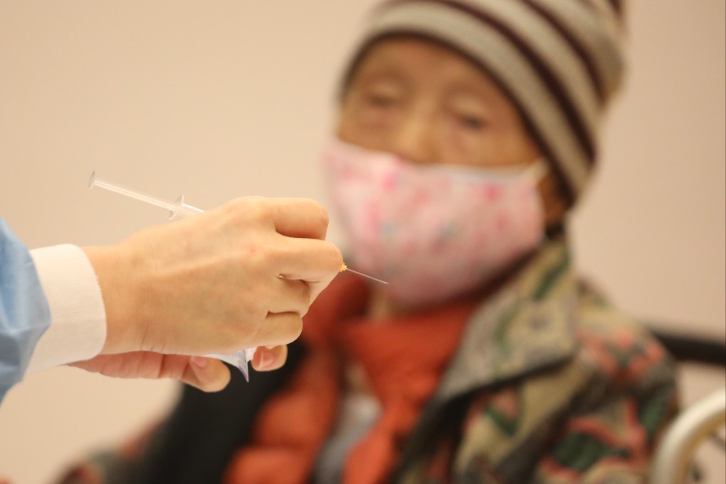 Most deaths amid Hong Kong’s fifth wave involve the elderly, who have the lowest vaccination rate among the population. Photo: Jelly Tse