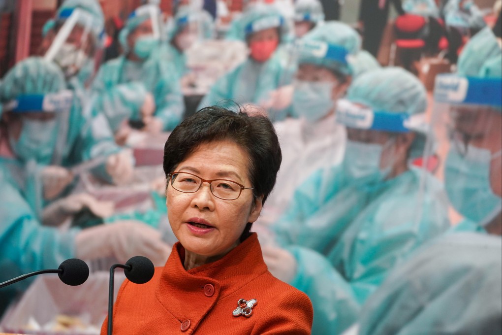 Hong Kong Chief Executive Carrie Lam has remained coy on her bid for a second term. Photo: Robert Ng