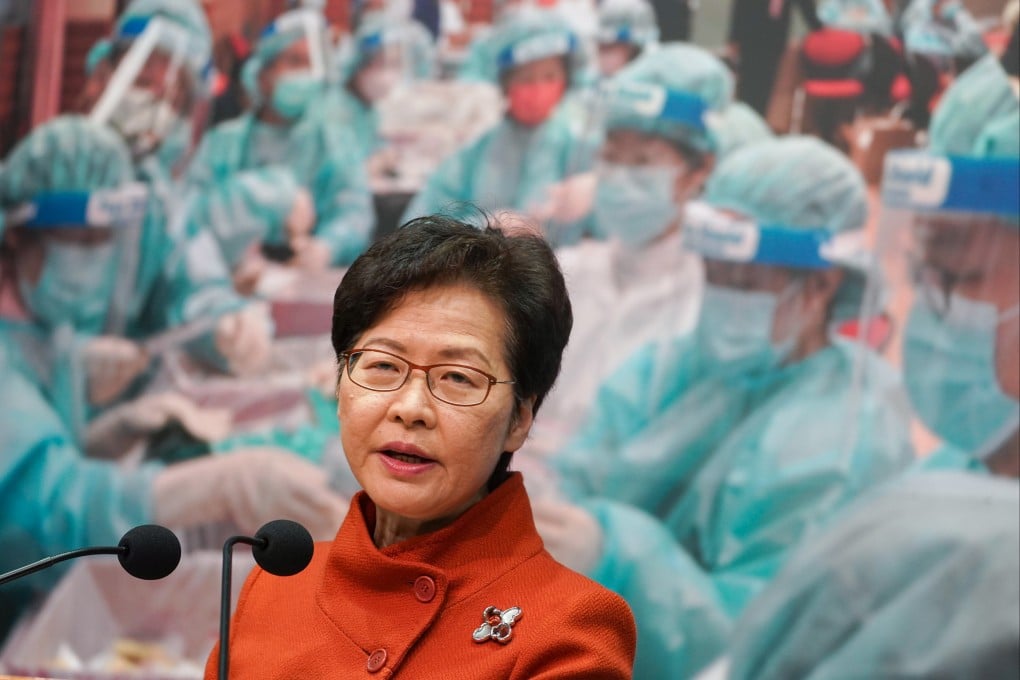Hong Kong Chief Executive Carrie Lam has remained coy on her bid for a second term. Photo: Robert Ng