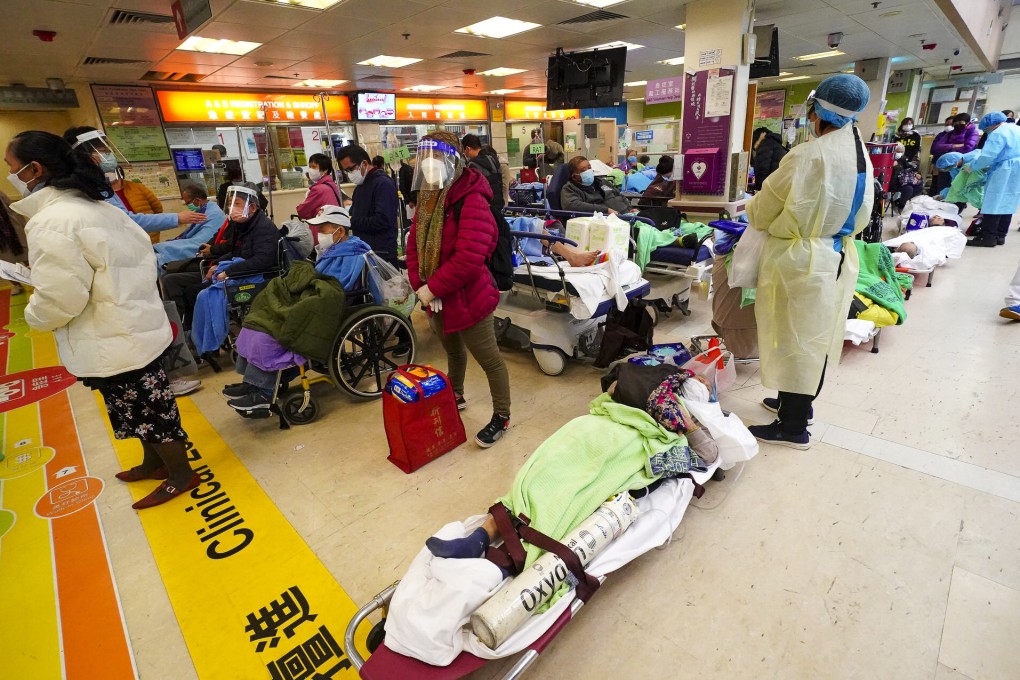 At the height of the fifth wave, Hong Kong’s hospitals were overwhelmed, with the elderly bearing the brunt of infections citywide. Photo: Felix Wong