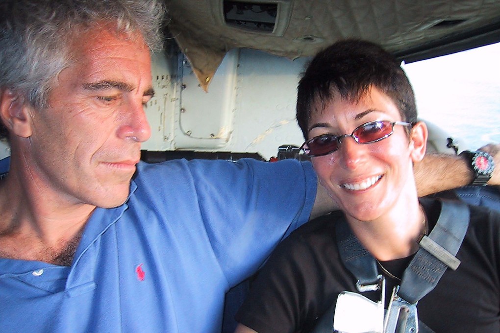 An undated picture shows British socialite Ghislaine Maxwell and US financier Jeffrey Epstein posing inside a private jet. Photo: US Attorney Office via dpa
